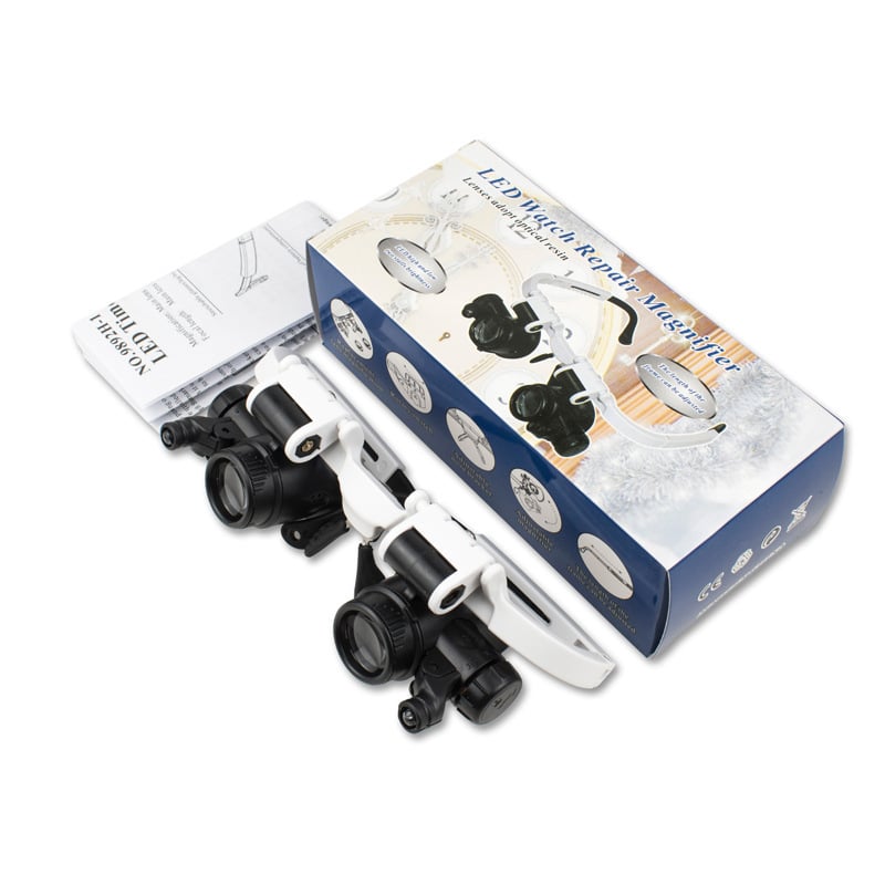 🔬LAST DAY SALE 49%OFF✨ Precision LED Magnifier Glasses – Interchangeable Lenses, Dual LED, Hands-Free 💡