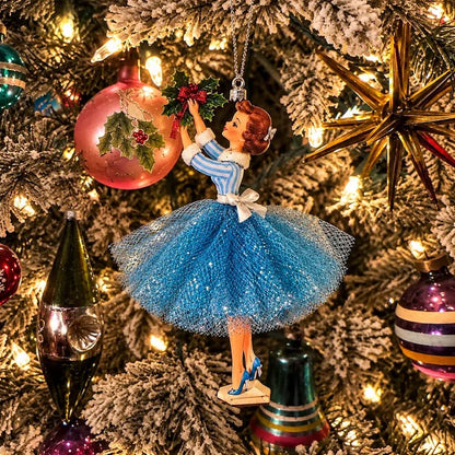 Vintage Christmas Lady Ornaments – 1950s-Inspired Holiday Charm 🎄