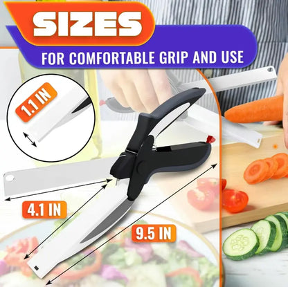 🔥 50% OFF Upgraded 2-in-1 Kitchen Cutter 🥔 Wider Blade for Potatoes, Veggies & More