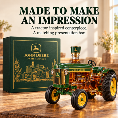 🚜 Farm Heritage Tractor Bottle — A Standout Gift in Green & Gold
