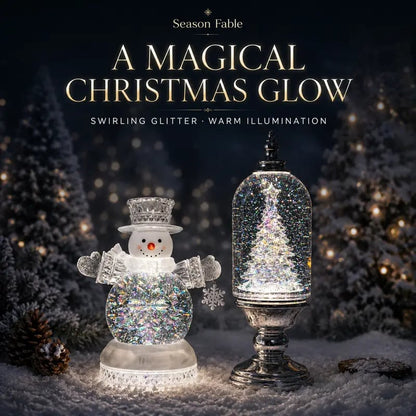 🎄 Enchanted Musical Snowfall Christmas Lantern with Glowing Lights