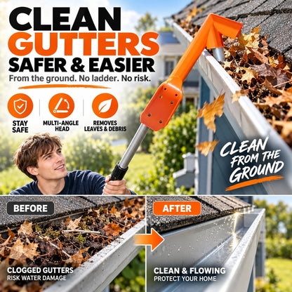 📍🔧 LIMITED‑TIME 50% OFF! ✨ No-Climb Gutter Cleaning Tool丨Excluding rod