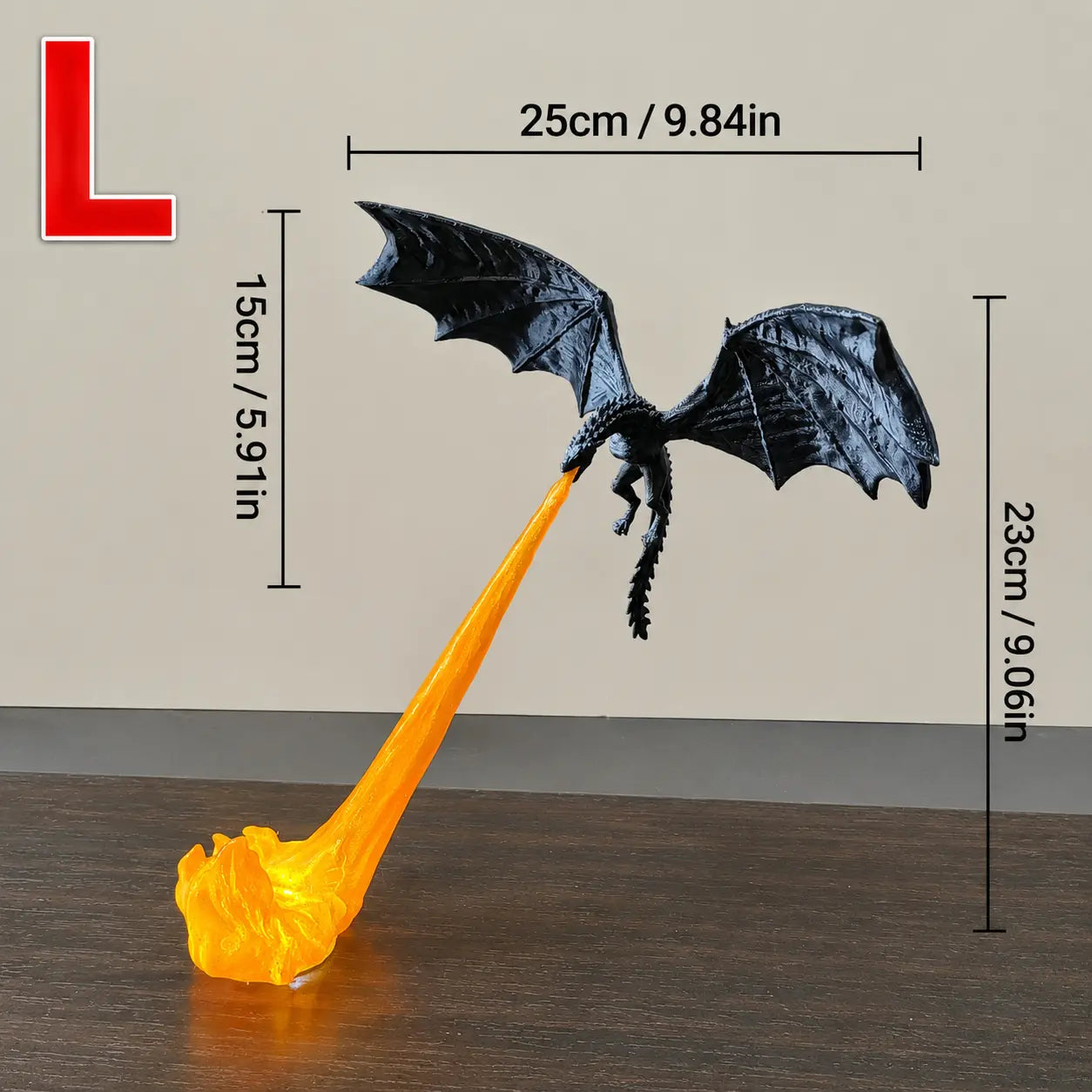 🔥 49% OFF Dragon Flame Book Nook – Fantasy Shelf & Desk Decor 🐉