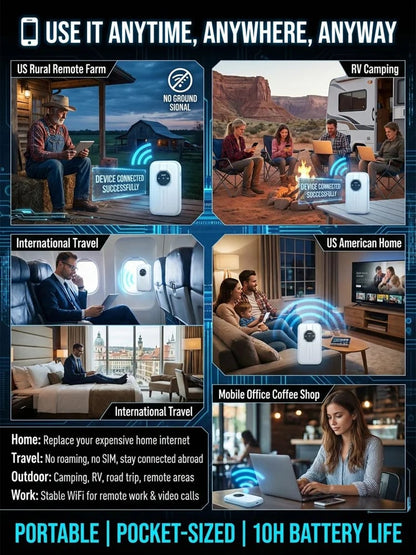 🎁 Special Price $37.99 📶 Portable WiFi Hotspot – Power On & Stay Connected