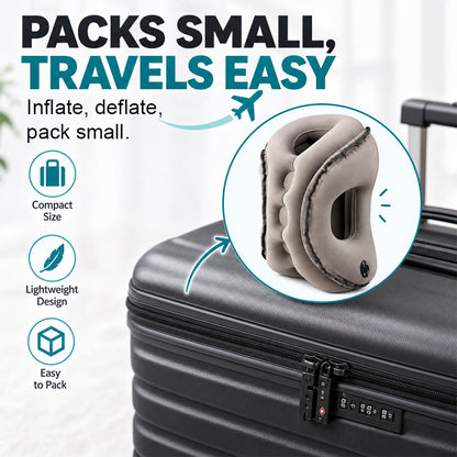 Portable Inflatable Airplane Sleep Pillow