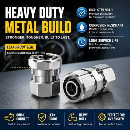 🎉50% OFF Heavy-Duty Truck/RV Air Line Fitting Kit (8-Piece Set)