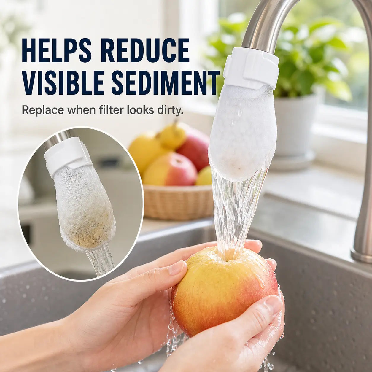 🚰 48% OFF Cotton Faucet Filter Bags 💦 Catch Visible Debris & Reduce Splashing