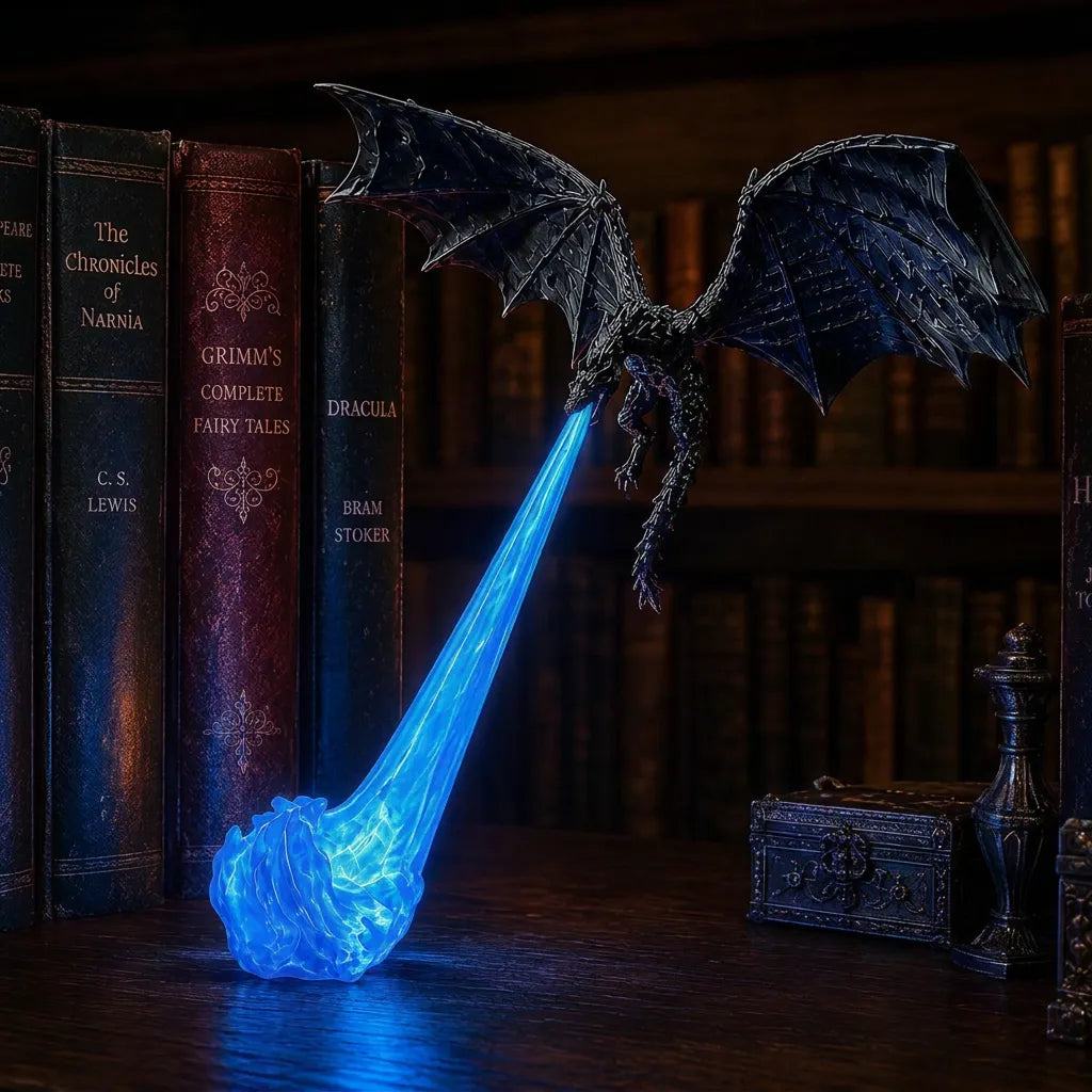 🐉 50% OFF Flying Dragon Bookshelf Light – Bring Fantasy to Life 🔥