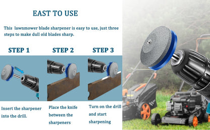 🔥 Half Price Today 🛠️ Universal Drill Blade Sharpener – 3 Pack
