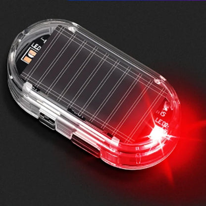 🚗 4-Pack Solar Car Security Warning Light – LED Theft Deterrent