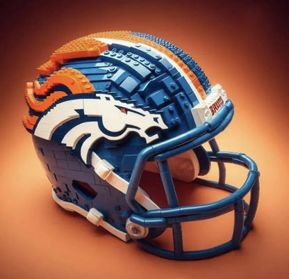 Building Block Football Helmet 🏈– 300+ Piece Collectible Construction Set