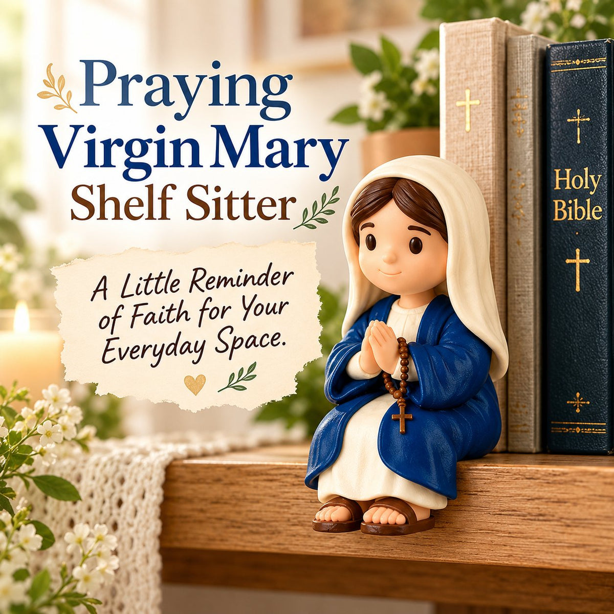 ✝️Praying Virgin Mary Shelf Sitter