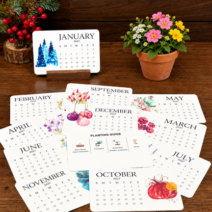 ✨Early Holiday Sale 49% OFF🌱Eco-Friendly Plantable “Timeless” Seed Calendar 2027