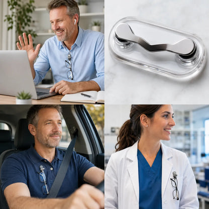 ✨ 50% OFF Premium Magnetic Eyewear Holder 👓 The Hands-Free Glasses Solution