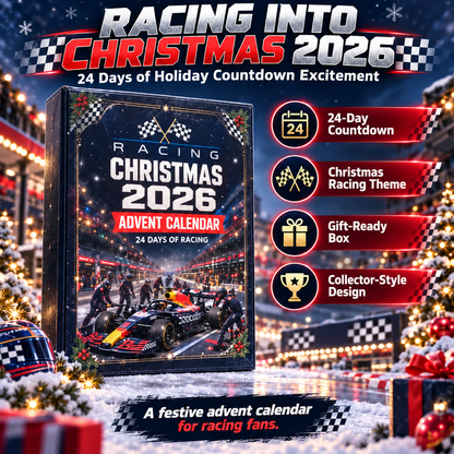 🏁 24-Day Racing Advent Calendar – Countdown to Christmas with Motorsport Surprises 🏎️🎁