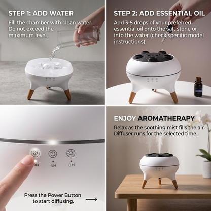 🪼 Dancing Jellyfish Aroma Diffuser with Sound-Reactive RGB Lights