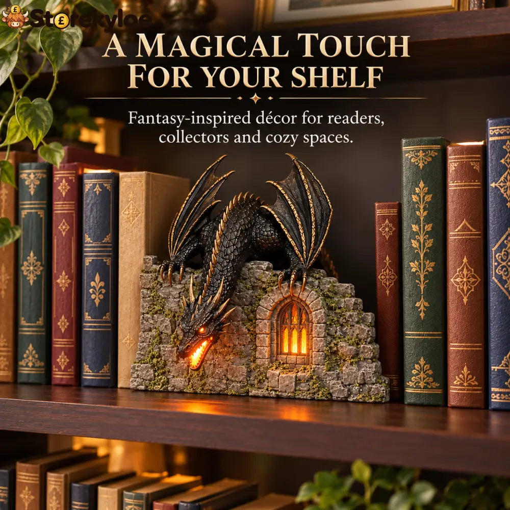 🐉 Dragon Flame Mist Humidifier with Glowing Castle Fantasy Decor