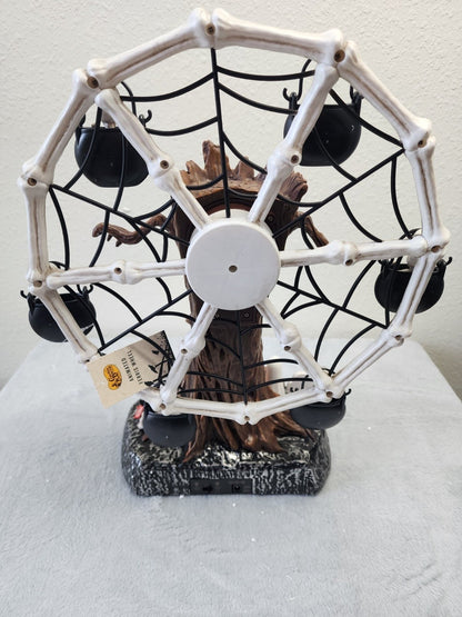 🎡 Animated Haunted Tree Ferris Wheel – Light & Sound Halloween Tabletop Decor