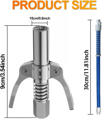 🔥 50% OFF 6-Jaw Locking Grease Coupler with Quick-Release Handles