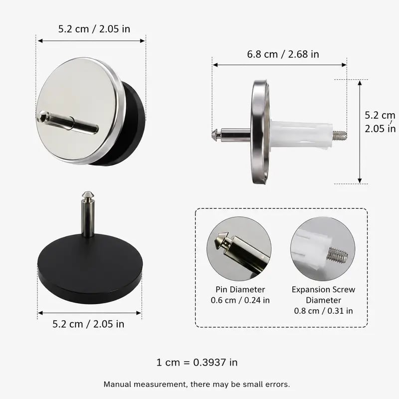 🚽 50% OFF Toilet Seat Fixing Bolts – Anti-Wobble Top Mount Expansion Kit