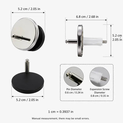 🚽 50% OFF Toilet Seat Fixing Bolts – Anti-Wobble Top Mount Expansion Kit