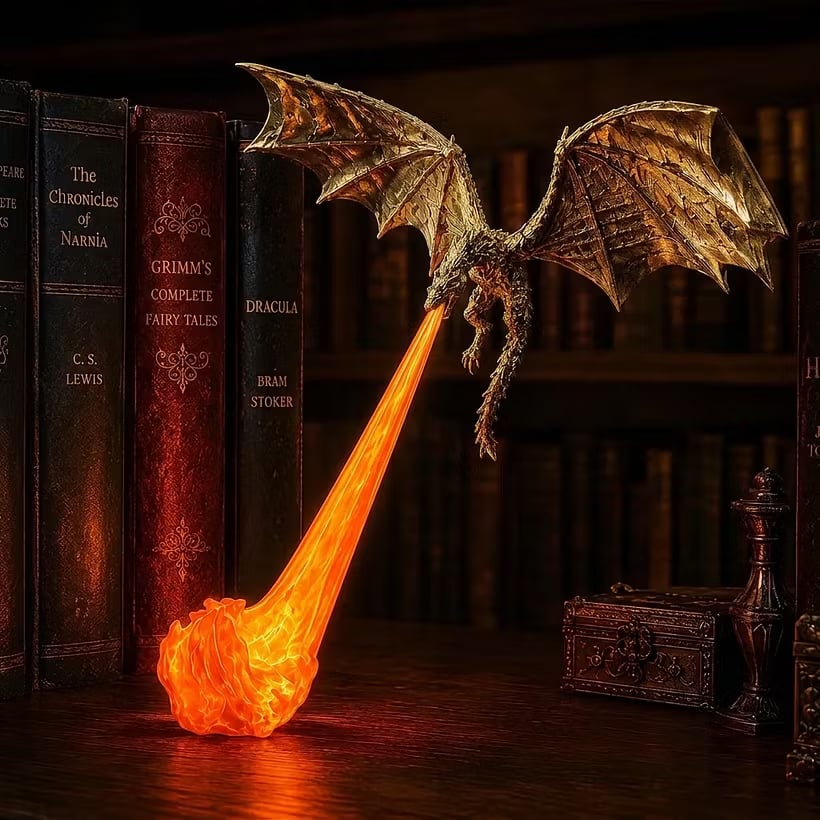 🔥LAST DAY 60% OFF🎁Flying Dragon Bookshelf Light 2026