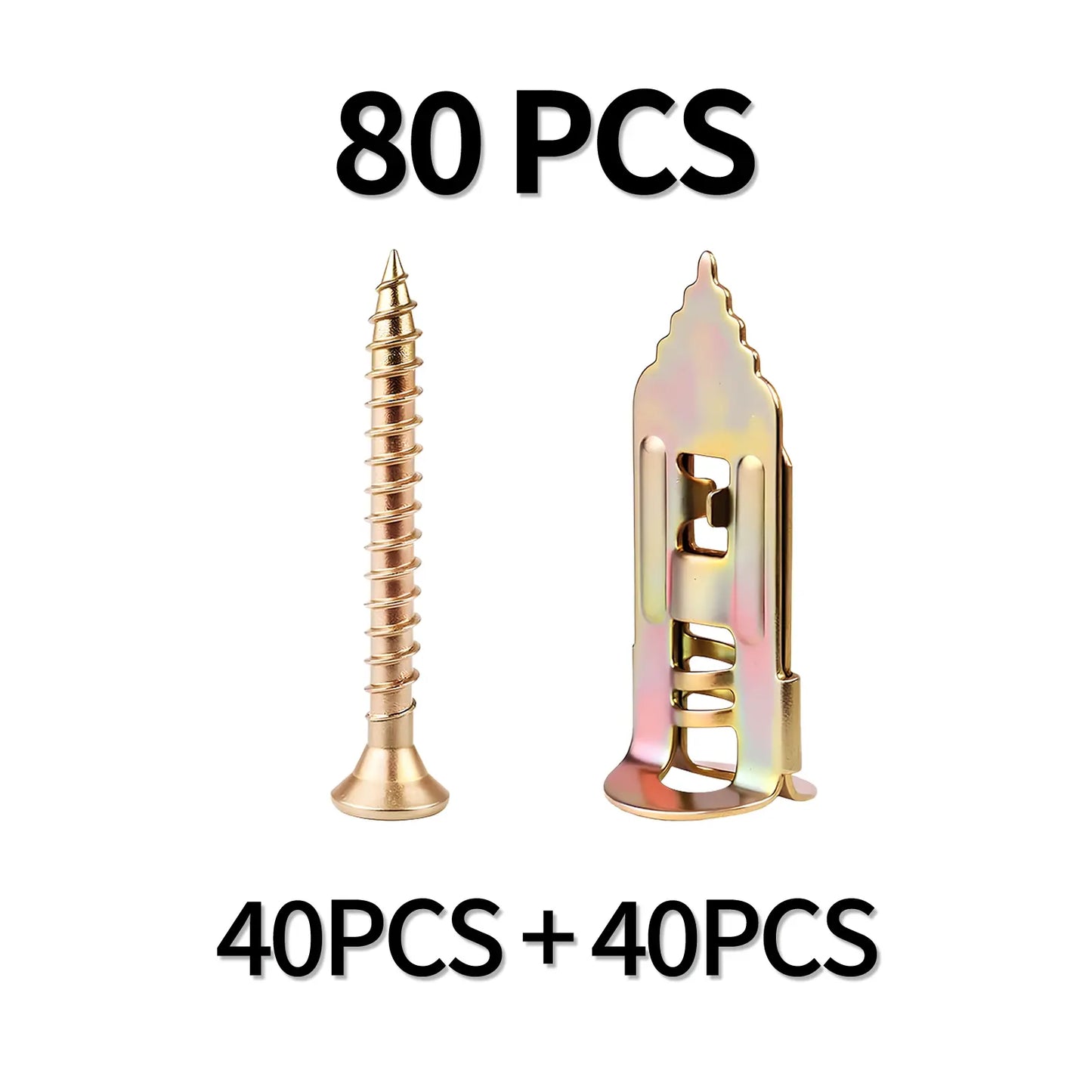 🔥 50% OFF 80-Set Self-Drilling Wall Anchor Pack 🛠️ More Projects, Better Value