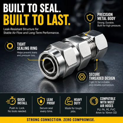 🎉50% OFF Heavy-Duty Truck/RV Air Line Fitting Kit (8-Piece Set)