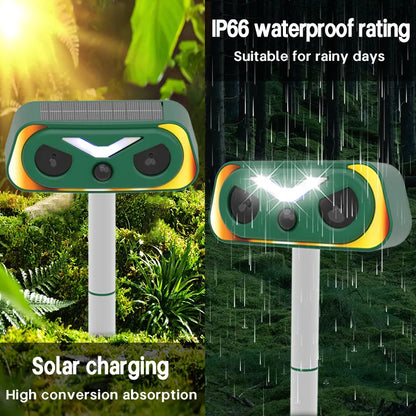 🔥 50% OFF – Solar Ultrasonic Animal Repeller with Motion Sensor & LED Flash