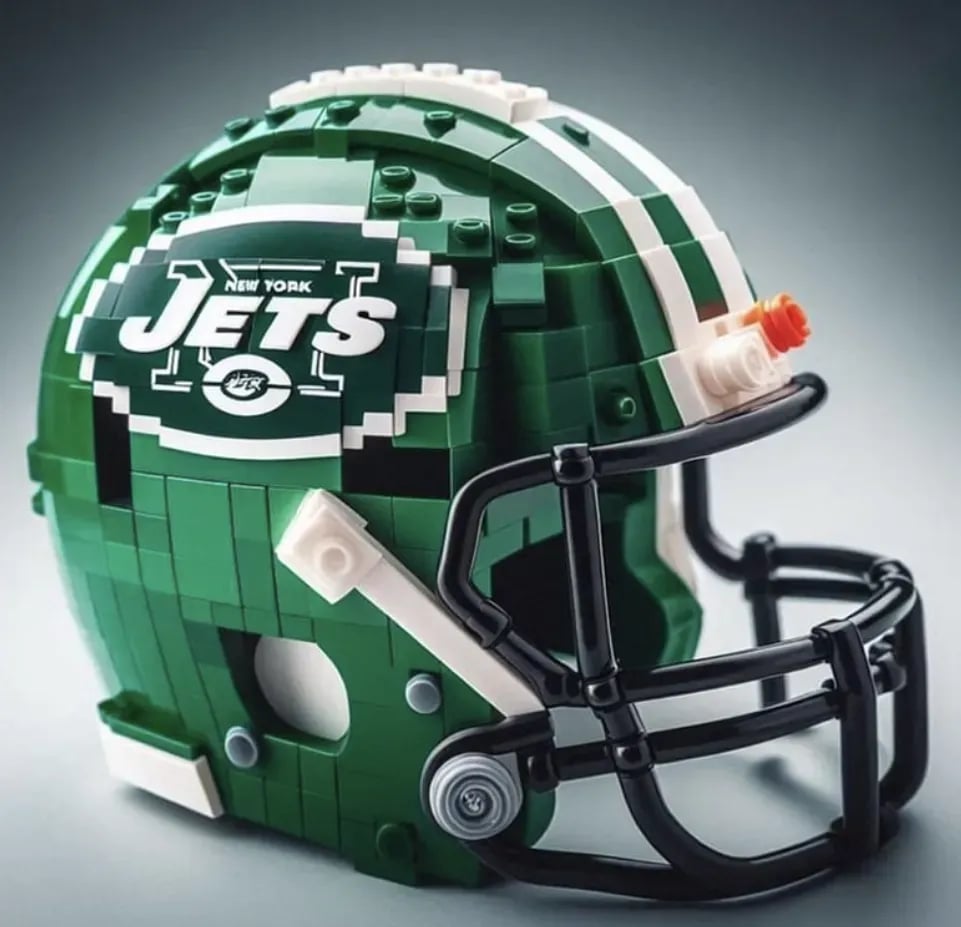 🏈 Building Block Football Helmet – 300+ Piece Collectible Construction Set