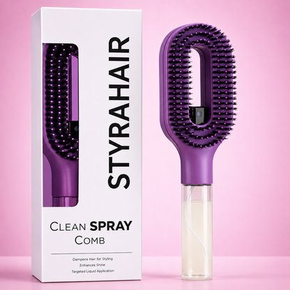 HydraMist™ 2-in-1 Spray Hair Brush | Detangling Brush with Fine Mist Water Spray