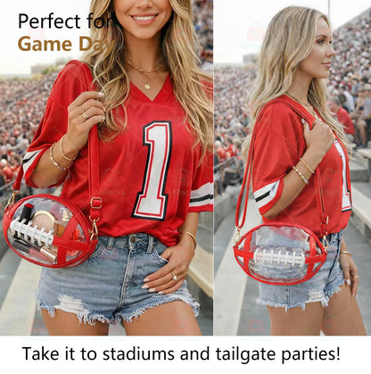 🔥 Limited-Time 50% OFF Clear Soccer Game Day Crossbody Bag 🏈