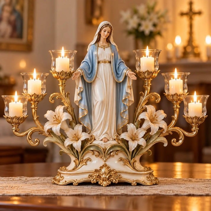 ✝️ Light of His Presence - Sacred Christian Candleholder 🕯️