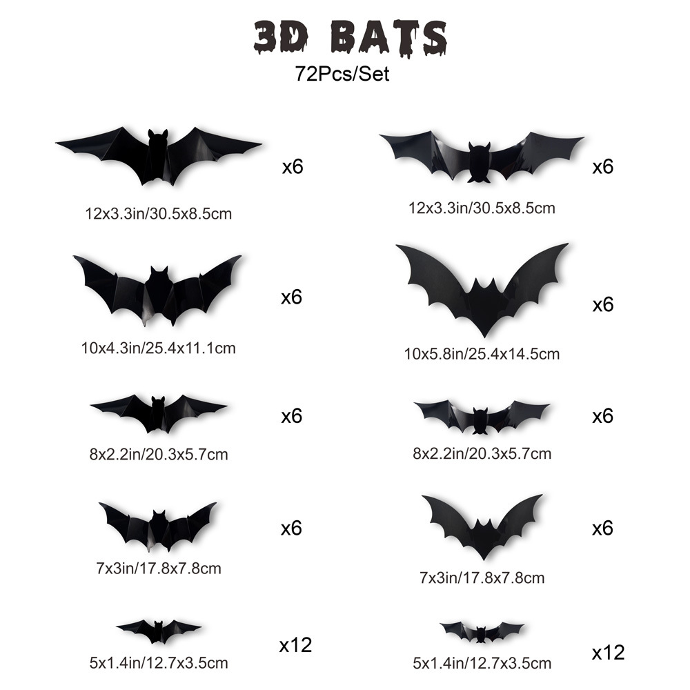 🦇 BatGlow™ 3D LED Bat Wall Decor