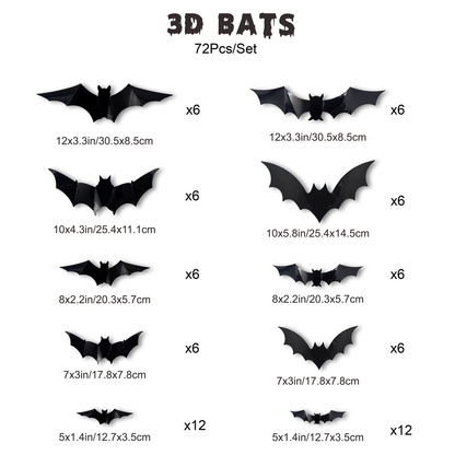 🦇 BatGlow™ 3D LED Bat Wall Decor