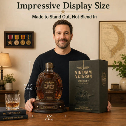 🎖️ 50% OFF Veteran Tribute Whiskey Decanter with Vintage Details – Preserve Their Proud Legacy