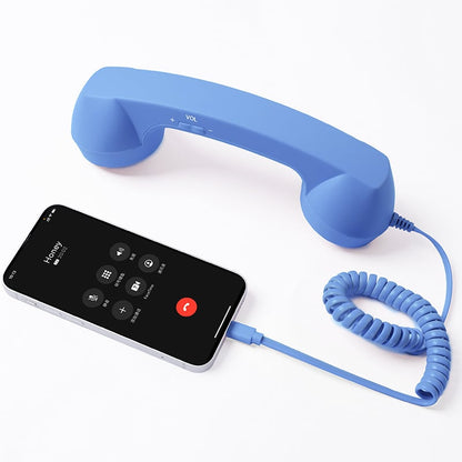 ☎️ 50% OFF Retro Wired Phone Handset – Classic Calls for Your Smartphone