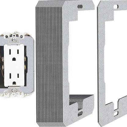 🎯 LIMITED-TIME SALE 🚩 10-Piece Metal Wall Plate Spacer Set — Fix Recessed Outlets & Switches with Ease