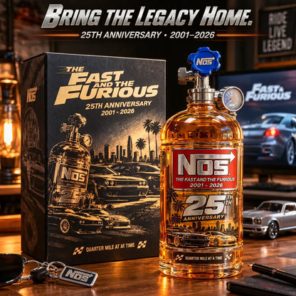 🏎️ 25th Anniversary Car Culture Collector’s Bottle 🏁 Nitrous-Inspired Display
