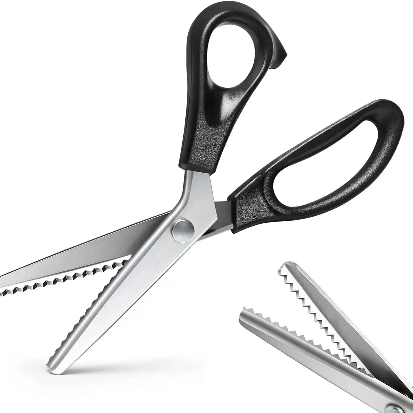 🔥 50% OFF Stainless Steel Pinking Shears – Sharp Zig Zag Fabric Scissors