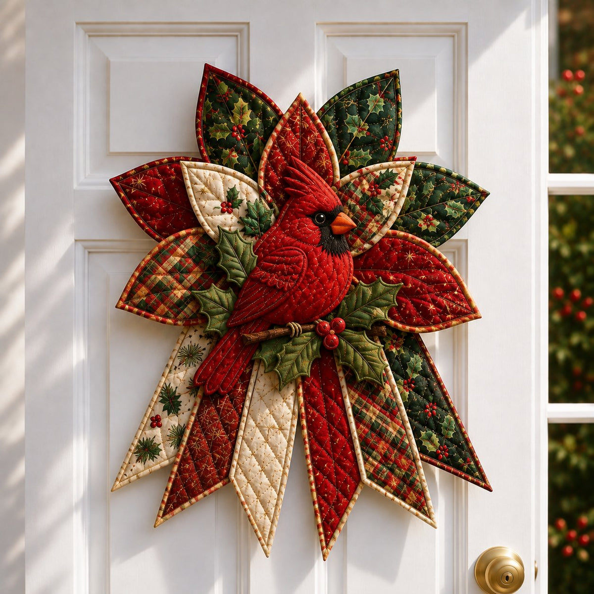 🎄 Oversized Christmas Quilted Door Hanger - DIY Sewing Kit