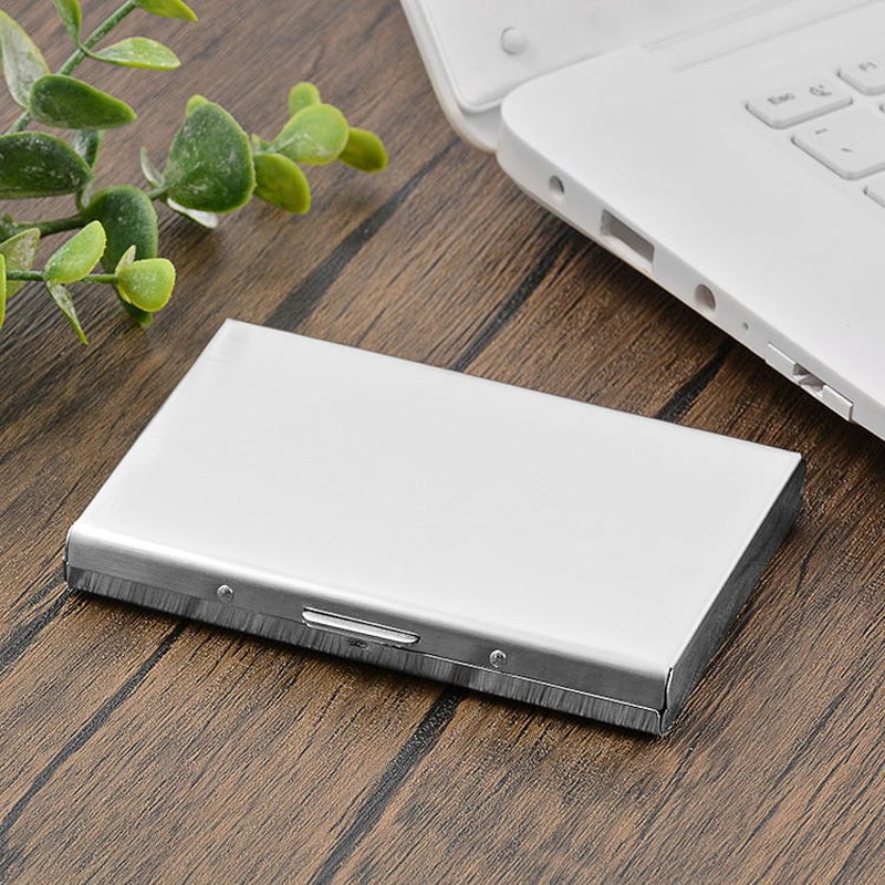 🔥 50% OFF – Slim RFID Blocking Stainless Steel Card Holder 💳