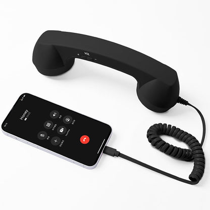 ☎️ 50% OFF Retro Wired Phone Handset – Classic Calls for Your Smartphone