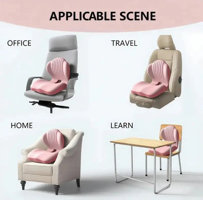 🔥 50% OFF Ergonomic Memory Foam Seat Cushion 🪑 Supportive Comfort for Office, Car & Home