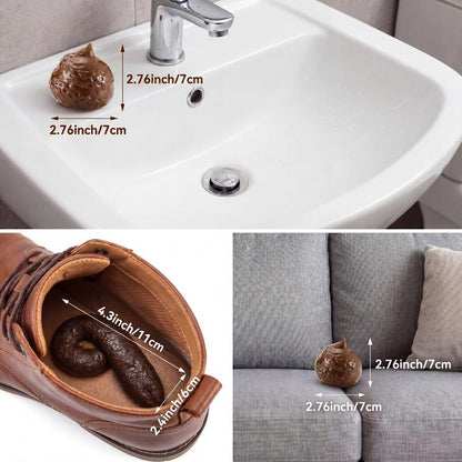 😂7 Pcs Fake Poop,💩 Realistic Fake Poop Gag Gift Prank Prop Set