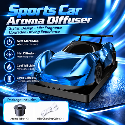 🏎️ Race-Car Aroma Diffuser with Dual Exhaust Mist