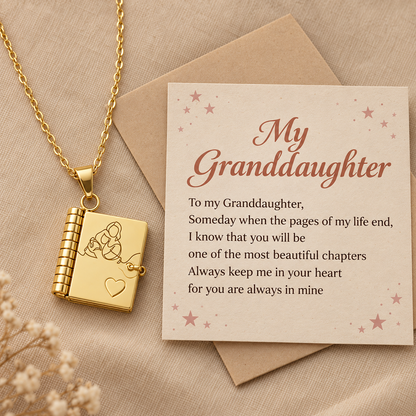 💖 Mini Book Message Necklace – A Love Letter They Can Keep Close
