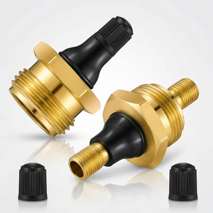 ❄️ 2-Pcs Brass RV Winterize Blowout Adapter 💨 Air Compressor Quick-Connect