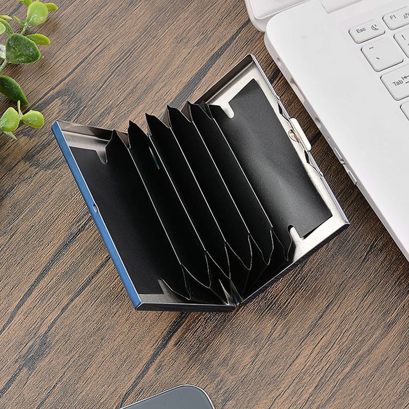 🔥 50% OFF – Slim RFID Blocking Stainless Steel Card Holder 💳