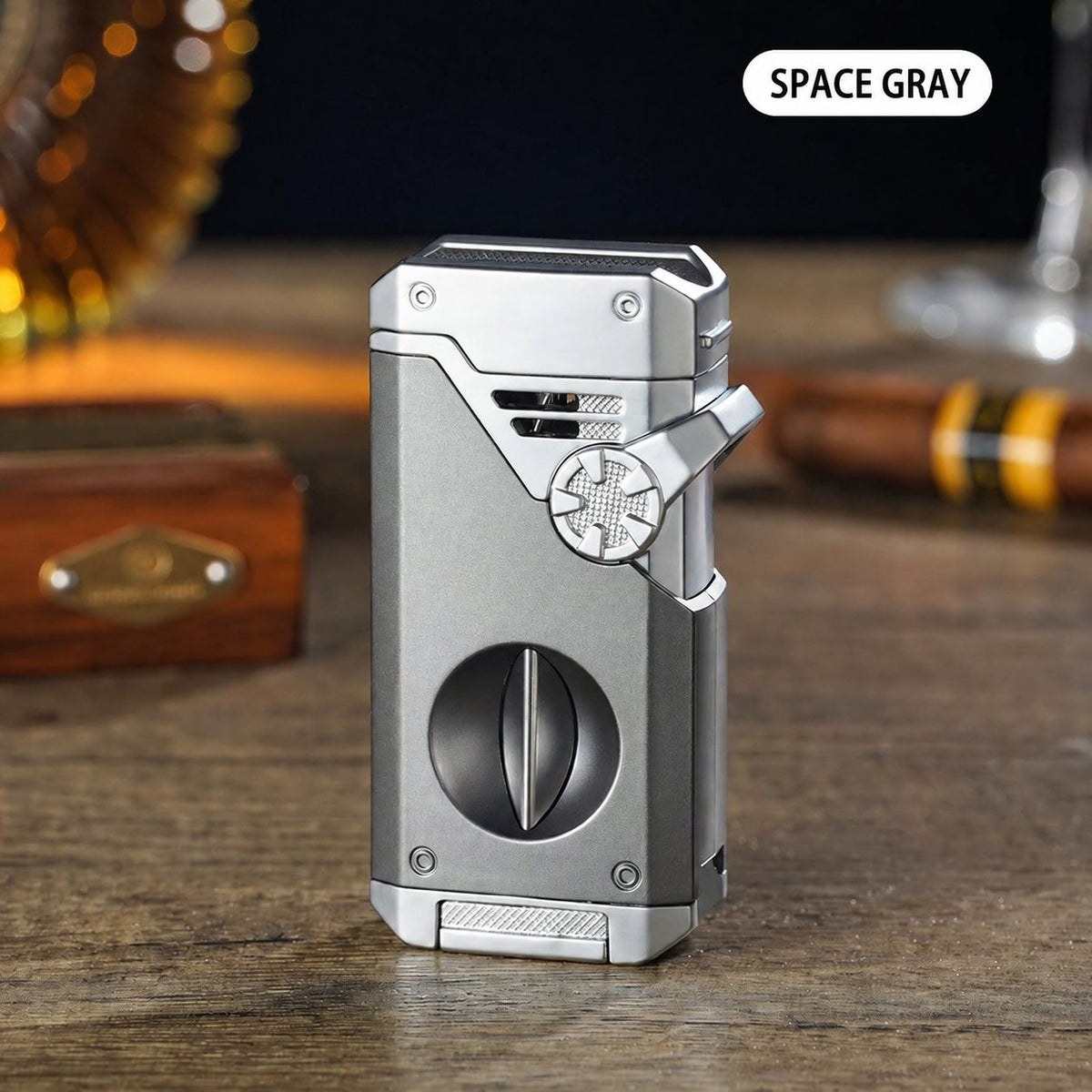 💯 Multifunctional Quad-Flame Lighter – Windproof & Refillable Butane Lighter